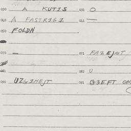 Eastern questionnaire, answ...