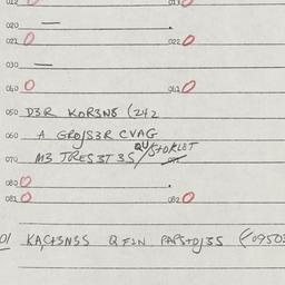 Eastern questionnaire, answ...