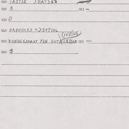 Eastern questionnaire, answ...