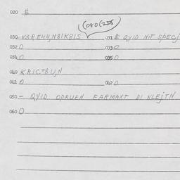 Eastern questionnaire, answ...