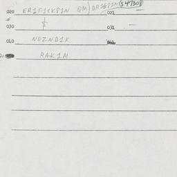 Eastern questionnaire, answ...