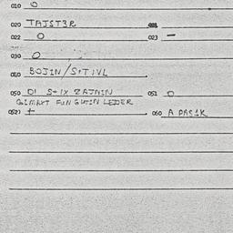 Eastern questionnaire, answ...