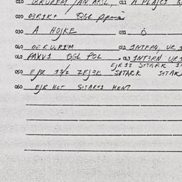 Eastern questionnaire, answ...