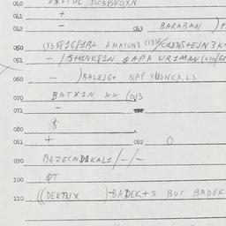 Eastern questionnaire, answ...