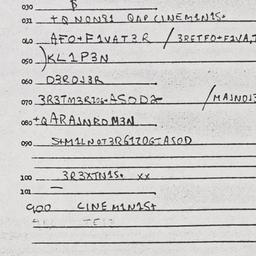 Eastern questionnaire, answ...
