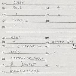Eastern questionnaire, answ...