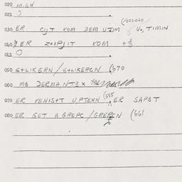 Eastern questionnaire, answ...