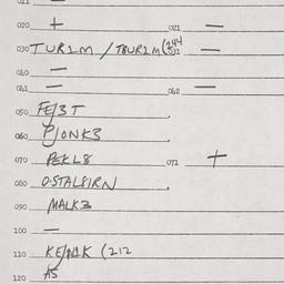 Eastern questionnaire, answ...