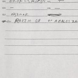Eastern questionnaire, answ...
