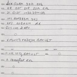 Eastern questionnaire, answ...
