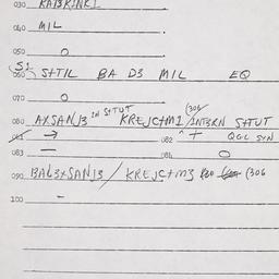 Eastern questionnaire, answ...