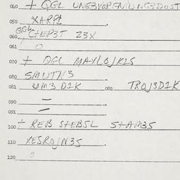 Eastern questionnaire, answ...