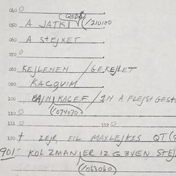 Eastern questionnaire, answ...