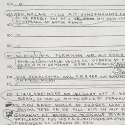 Eastern questionnaire, answ...