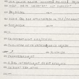 Eastern questionnaire, answ...