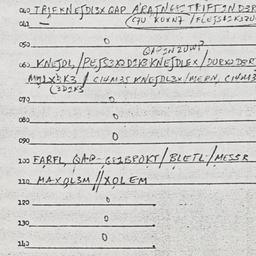 Eastern questionnaire, answ...