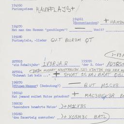 Western questionnaire, answ...