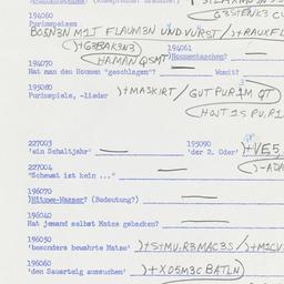 Western questionnaire, answ...