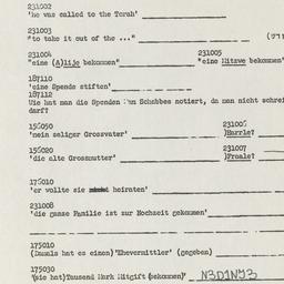 Western questionnaire, answ...