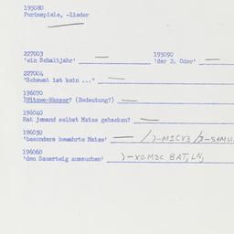 Western questionnaire, answ...