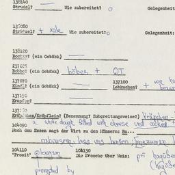 Western questionnaire, answ...