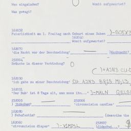 Western questionnaire, answ...