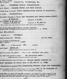 Carnegie Church Organs, Kno...