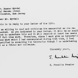 Letter from E. Franklin Fra...