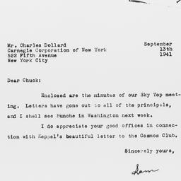Letter from Samuel A. Stouf...