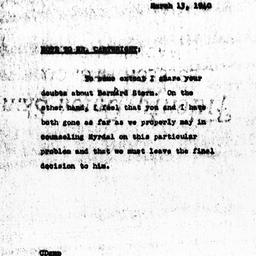 Note from Charles Dollard t...