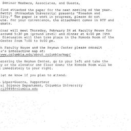 Announcements, 2005-02-24. ...