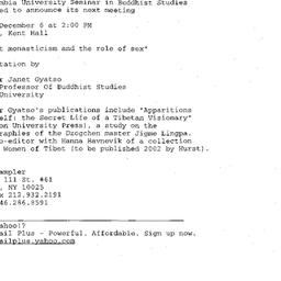 Announcements, 2002-09-26. ...