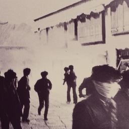 Tibetans (fleeing tank?) du...