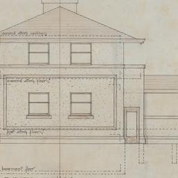 House #2: Rear elevation
