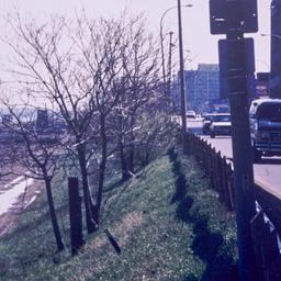View of highway along water...