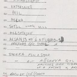 Eastern questionnaire, answ...