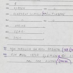Eastern questionnaire, answ...