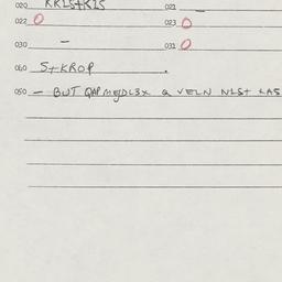 Eastern questionnaire, answ...