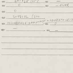 Eastern questionnaire, answ...