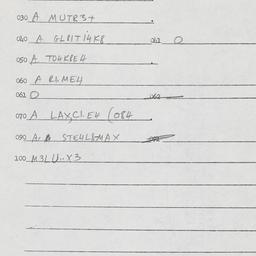 Eastern questionnaire, answ...