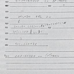 Eastern questionnaire, answ...