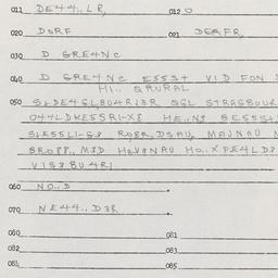 Western questionnaire, answ...