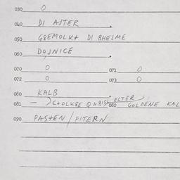 Eastern questionnaire, answ...