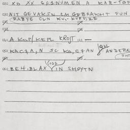 Eastern questionnaire, answ...