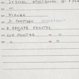 Eastern questionnaire, answ...