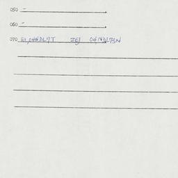 Eastern questionnaire, answ...