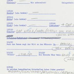 Western questionnaire, answ...