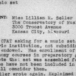 Carnegie Turn-Downs, Music ...