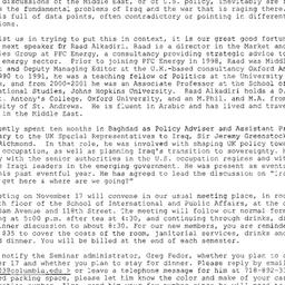 Announcements, 2004-11-17. ...