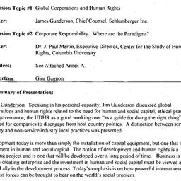 Minutes, 2001-05-01. Human ...